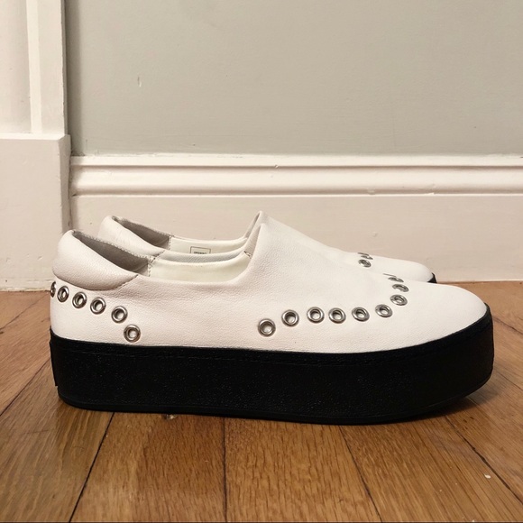 Opening Ceremony Shoes - Opening ceremony leather platform slip-on sneakers